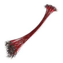 100Pcs High Strength Fishing Leader Wire with Swivel Snap Rig, 50lb Test, Durable Stainless Steel for Tackle Lures