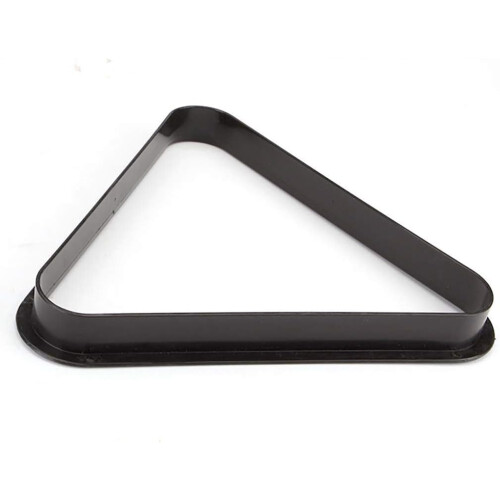 Triangle Ball Rack - Durable Plastic Pool Triangle, Drop Resistant, Easy to Clean, Black, Fits Standard Pool Tables 1