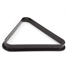 Triangle Ball Rack - Durable Plastic Pool Triangle, Drop Resistant, Easy to Clean, Black, Fits Standard Pool Tables