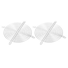 200mm Fan Finger Grill - 2 Pack 304 Stainless Steel Protective Cover for 200x200mm Equipment Fans, Silver