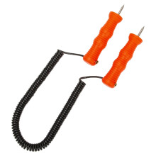 Retractable Ice Axes Heavy Duty Ice Breaking Tool for Ice Fishing, Winter Walking, and Ice Baling, Durable Steel Design