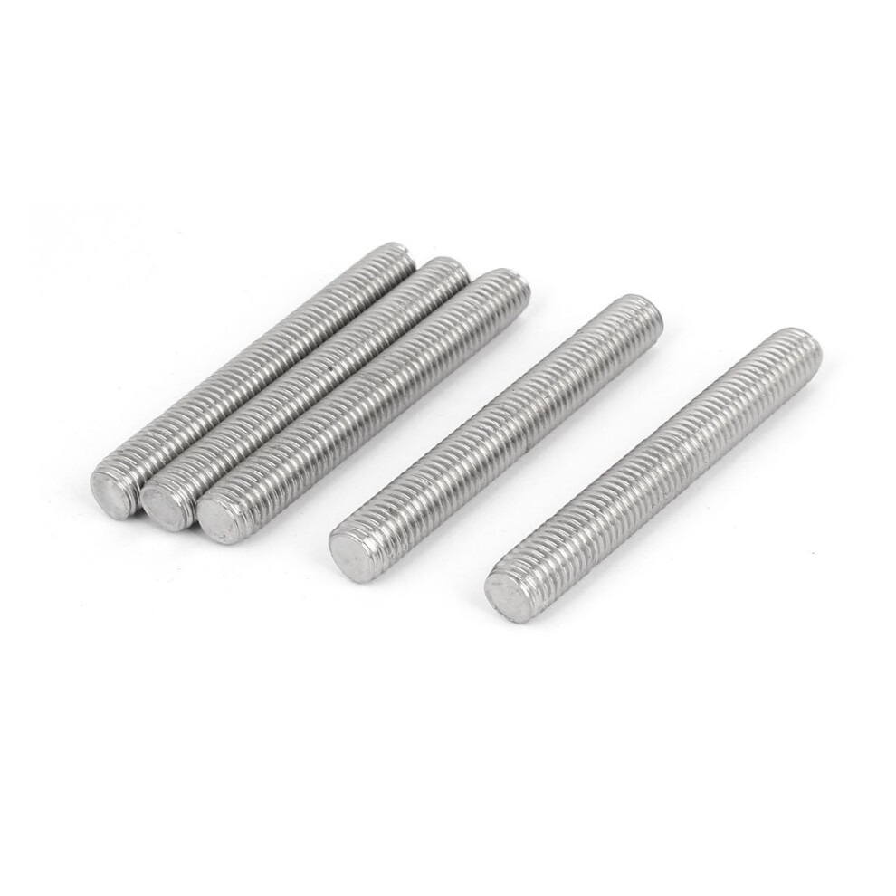 M12 X 90Mm Fully Threaded Rod Stud Fastener Right Hand Thread Metric 5 Pack High Strength Steel 6447073905049