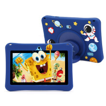 Kids Tablet 32GB Storage 2GB RAM 2.0 GHz Quad-Core Android 12 1280 x 800 Display Purple Case Renewed