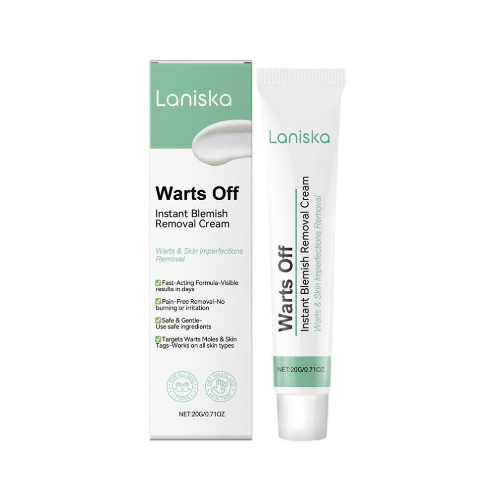 Laniska Wart Removal Natural Mild Non-Irritating Skin Tag Removal Wart Cream
