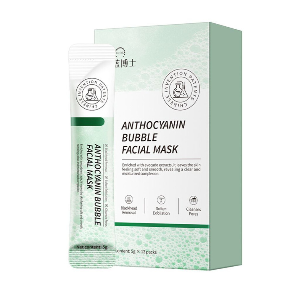 Dr. Nalan Foreign Trade Spot Anthocyanin Bubble Mask English Smear Mask Cleans-image-OPC-PJXHDYT-NEW
