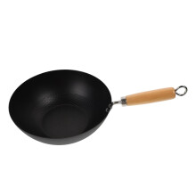 Mini Japanese Wok Pan 8 Inch Iron Stir Fry Cooking Pot for Gas Stove Home Kitchen Use Non-Stick Small Wok