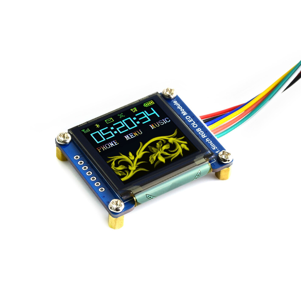 1.5 Inch Rgb Oled Display Module 128X128 Resolution 65K Colors Spi Interface Compatible With Raspberry Pi Arduino Stm32 6447073905681