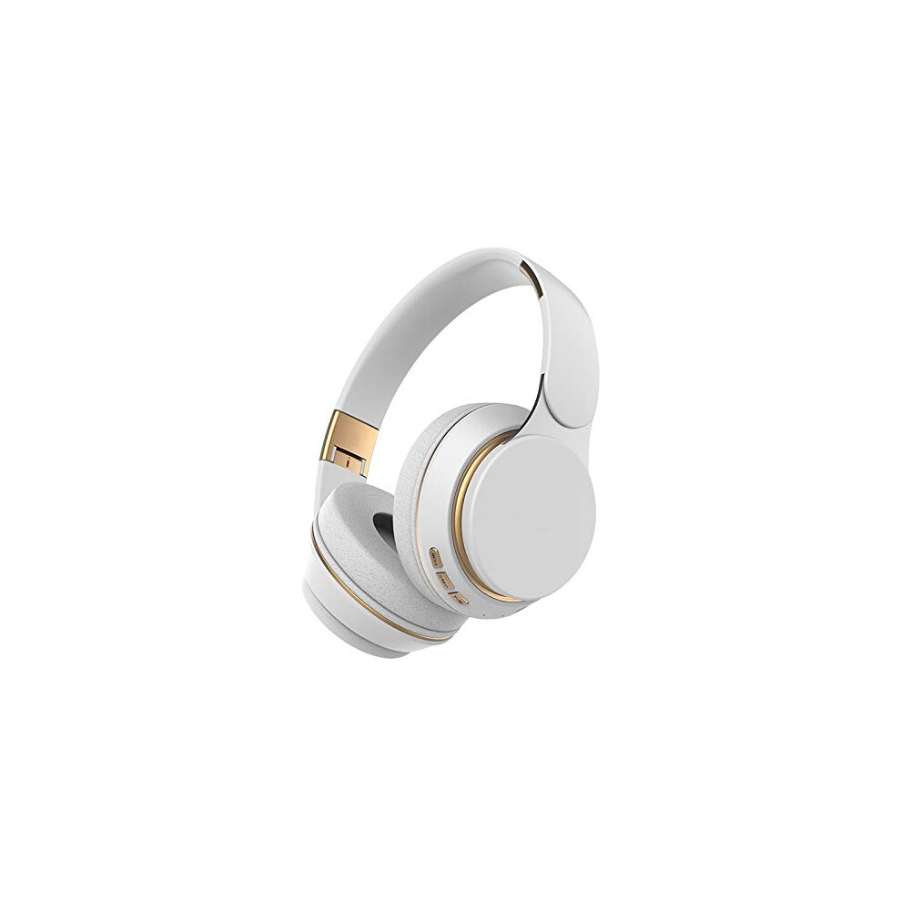 Fg-07 Wireless Gaming Headset - Lightweight Comfortable Stereo Headphones With Mic, Memory Foam & Leatherette Cushions For Mobile Devices (White) White 6482260916019