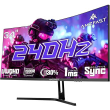 Amzfast 34-Inch Curved Ultrawide Gaming Monitor - UWQHD , 240Hz