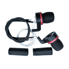 3x7 Speed Bicycle Gear Shifter, 1 Pair Twist Grip Shifter Levers for Mountain and Road Bikes, Durable Replacement Components