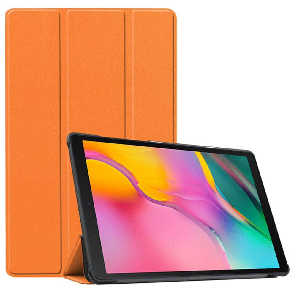 Case Fits Amazon All-New Kindle Fire 7 Tablet 2022 Release 12Th Gen 7" Pu Leather Trifold Stand Cover Auto Wake Sleep Orange 6947110414423
