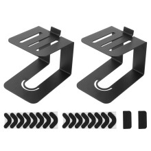 Desktop Speaker Stands Studio Monitor Stand for Small Computer Speakers Adjustable Height Wood Bookshelf Speaker Stand 1 Pair