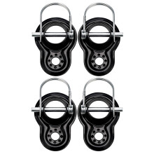 Bike Coupler 2-Pack, Flat Coupler Hitch Attachments for Schwinn & Instep Bike Trailers, Aftermarket Bicycle Carrier Compatible