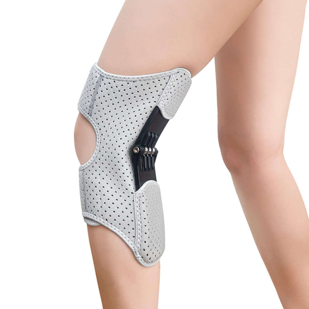 Professional Knee Booster Support, Non-Slip Breathable Patellar Brace for Walking, Squatting, Climbing, Sports, 1 Pair