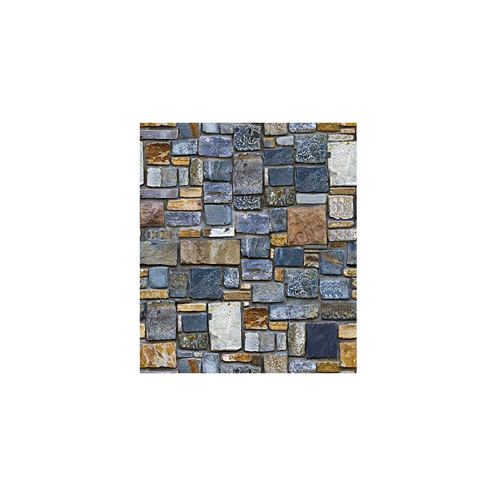 Self Adhesive 3D Brick Stone Wallpaper Peel And Stick Vinyl Backsplash For Kitchen And Bathroom 17.7"X196" Home Decor 6038364535436