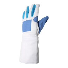 Fencing Hand Protection Gear for Beginners, Non-Slip Training Gloves in Black, Size Medium for Matches