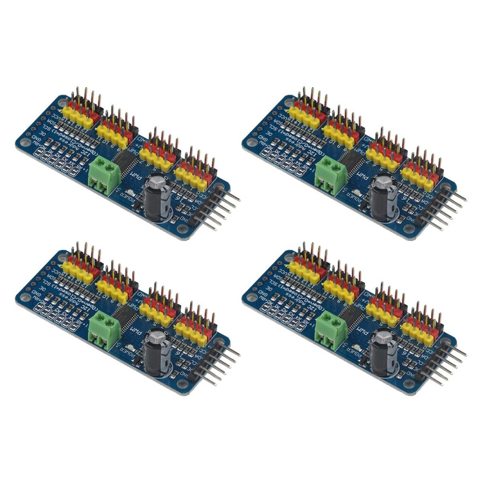 Pca9685 16-Channel Pwm Servo Driver Board Controller Module Iic Interface For Raspberry Pi Mg90s Sg90 Mg995 Robots 6482260917139