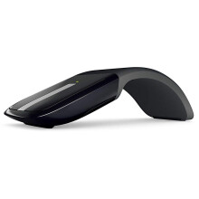 RVF-00052 Arc Wireless USB Touch Mouse Black - Ergonomic Design, Compact Size, Compatible with Windows and Mac