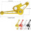 Bikes Chain Stabilizer Guide Tensioner for Folding Bikes, Aluminum Alloy Tail Hook, Adjustable Chain Press System 5