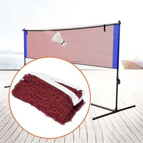 Badminton Net, Outdoor Foldable Badminton Replacement Net with Fixing Rope, Durable Mesh for Competition Use 1