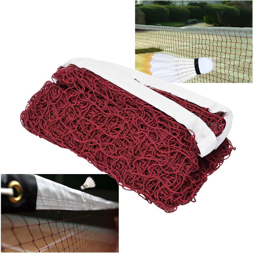Badminton Net, Outdoor Foldable Badminton Replacement Net with Fixing Rope, Durable Mesh for Competition Use 2