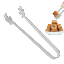 Ice Tongs - Stainless Steel Ice Cube Tongs for Ice Buckets, Cocktail Service, 2 Inch Serving Clips