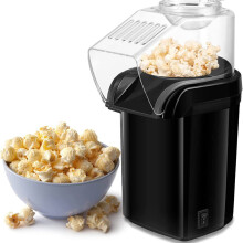 Mini Electric Hot Air Popcorn Maker Machine for Healthy Oil-Free Popcorn, Compact Size, Easy to Use, BPA-Free