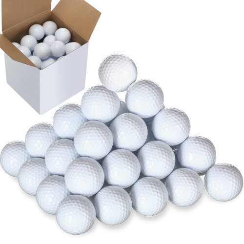 Practice Golf Balls Bulk 45g Solid Rubber High Bounce Training Balls for Indoor Outdoor Driving Range Swing Practice