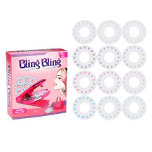 (12 Sticks 180 Drills) Diamond Bling Hair Stapler Accessories Diy Crystal Paste Phone Case Diamond