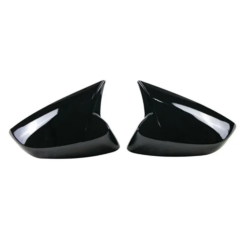 Compatible Toyota Subaru 86 Brz 2012-2020 Gloss Carbon Fiber Rearview Side Mirror Cover Trim Black 6038364537140