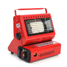 Portable Outdoor Propane Heater, Mini Camp Tent Stove with 3 Heat Settings, Compact Red Design for Camping and Hiking