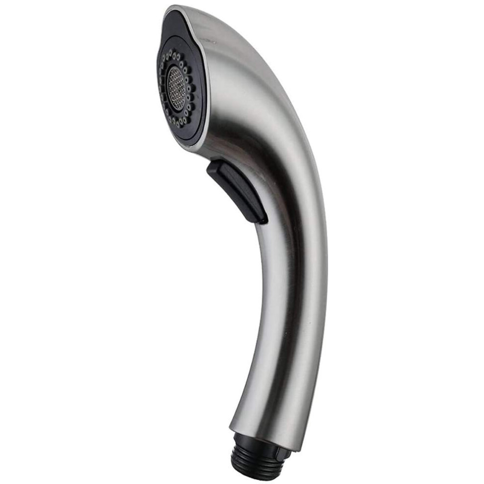 Kitchen Sink Pull Down Faucet Spray Head Replacement Brushed Nickel 2-Function Pull Out Sprayer Compatible With Standard Sinks 6038364537416
