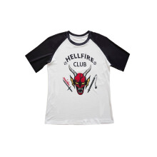 (Adult T-shirt, L) Things Mike Stranger Wheeler Dustin Tshirt Long Sleeves Shirt Club Fire Hell