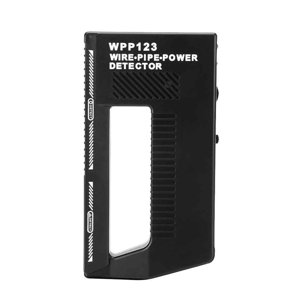 Wire And Pipe Power Detector Wpp123, High Sensitivity Wall Scanner For Metal And Ac Wire, Adjustable Alert, Plastic Black 6447073910937