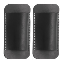 2pcs Knife Sheath Genuine Leather 4.72"x2.24" Folding Knife Sheath for Outdoor Camping Hiking Cycling Black