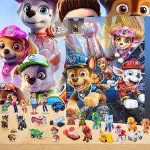 Christmas Patrol Paw Advent Calendar 24 Gifts Box Toys Countdown Doll Festivals