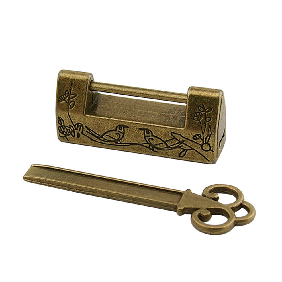 1 Setdoos Antiek Cadeau Slot Legering Sluiting Kleine Mini-image