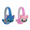 (Blue)Lilo Stitch Bluetooth Headset Cartoon Cute Childrens Headset Foldable Stereo 4