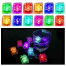 Multi Colour LED Ice Cube Lights - Waterproof Polychrome Flashing Glow for Wine, Parties, Weddings, Clubs and Bars