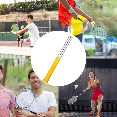 Badminton Swing Trainer Advanced Version, Outdoor Smash Training Racket, Rhythm Force Simulation Tool for Beginners and Advanced Players 2