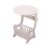 Sofa Bed Side Table Mini Coffee Table for Living Room, Modern White Shelf, Compact Design, Versatile Use 1