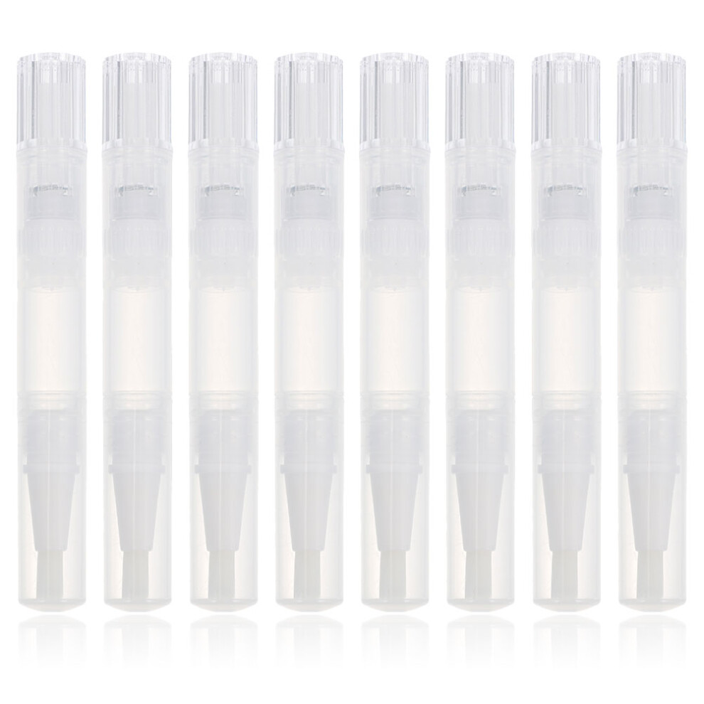 8 Stuks Nagellak Twist Pen Reisglasborstel Plastic Vulling-image
