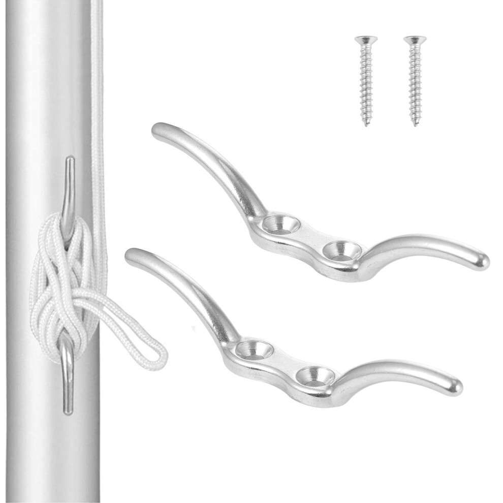 2Pcs Durable Stainless Steel String Cross Lock For Boat (With Screws)-image