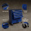 AREBOS AREBOS 4-Drawer +Compartment Tool Cabinet Garage Tool Chest with Wheels Workshop Tool Storage Lockable Blue 6