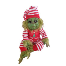 (Stripes)Santa Claus Grinch Doll Christmas Stuffed Plush Toy Fans Xmas Gifts Decor Home
