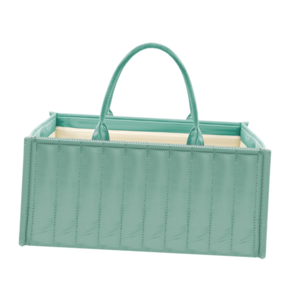 Baby Diaper Storage Bag Holder Basket Diaper Stacker For Nursery Travel, 38Cm X 25Cm X 17Cm, Durable Design Green