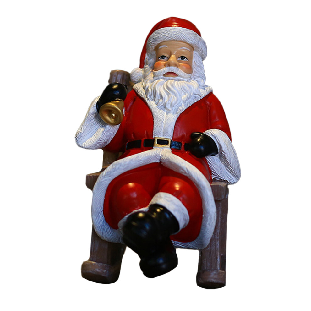 1 St Schommelstoel Kerstman Tafeldecoratie Motorfiets-image