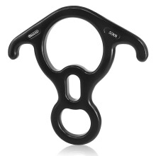 50KN 11000 LBF Rescue Figure 8 Descender Large Bent-Ear Belay Device for Rock Climbing Aerial Dance Ziplining 7075 Aluminum Alloy