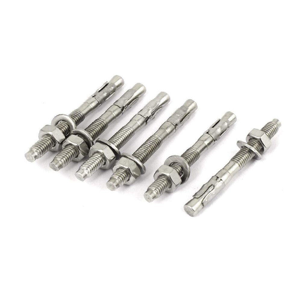 Expansion Screw M6x60mm Stainless Steel Wedge Anchor 6Pcs Car Repair Gecko Expansion Bolt Multiple Colors Medium Size 6447073914140