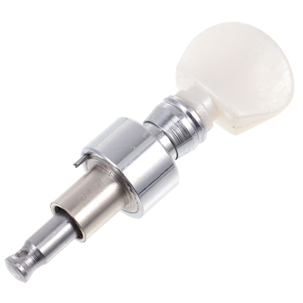 1 X Banjoknop Halve Hangende Pin Witte Legering-image